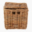 Tobs S/2 Chunky Natural Rattan Square Storage Baskets with Lid