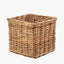 Tobs S/3 Chunky Natural Rattan Square Log Baskets