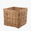 Tobs S/3 Chunky Natural Rattan Square Log Baskets