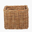 Tobs S/2 Chunky Natural Rattan Square Log Baskets