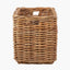 Tobs S/2 Chunky Natural Rattan Square Log Baskets