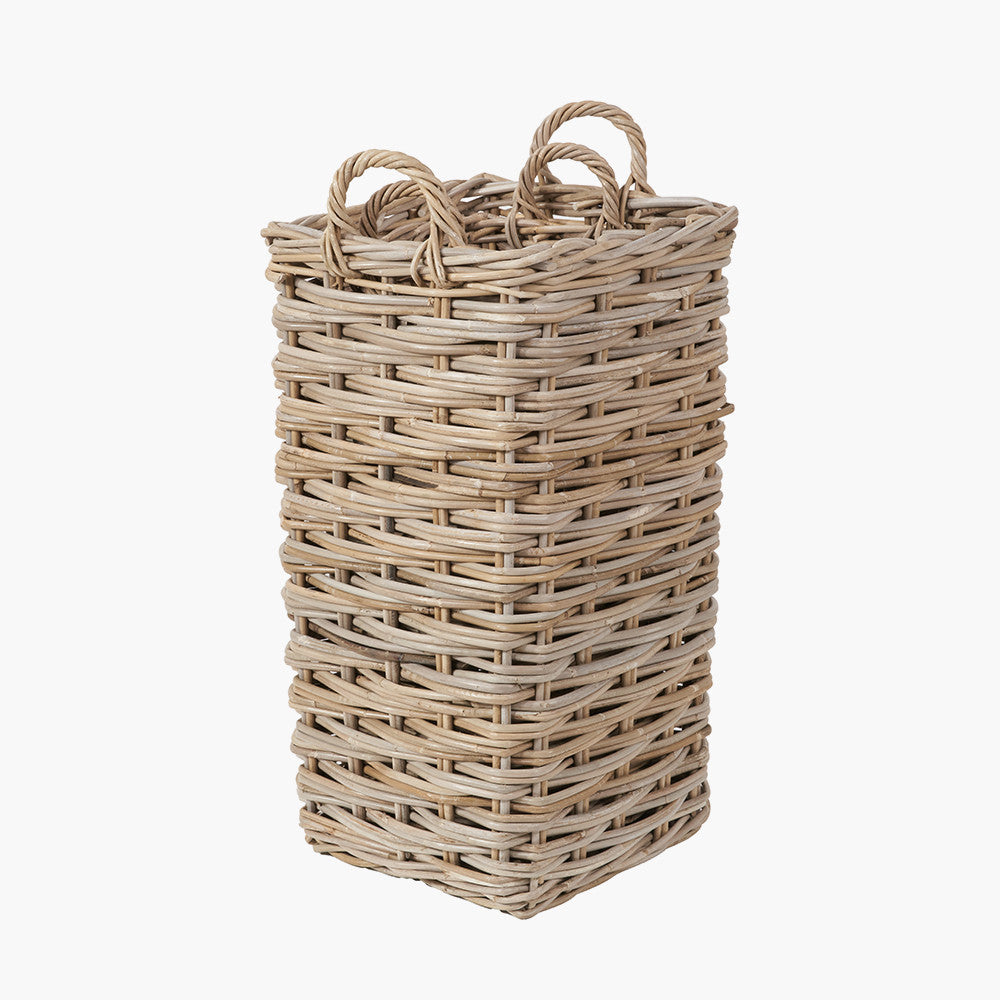 Tobs S/2 Square Grey Kubu Umbrella Baskets