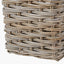 Tobs S/2 Square Grey Kubu Umbrella Baskets