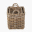 Tobs S/2 Rectangular Grey Kubu Storage Baskets