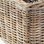 Tobs Grey Kubu Rattan Magazine Basket