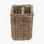 Tobs Grey Kubu Rattan Magazine Basket