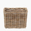 Tobs Grey Kubu Rattan Magazine Basket