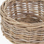 Tobs S/7 Grey Kubu Rattan Round Storage Baskets