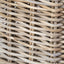 Tobs S/4 Grey Kubu Rattan Square Log Baskets