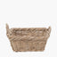 Tobs S/3 Grey Kubu Rattan Oval Shopping Basket with 2 Rectangular Storage Baskets