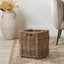 Tobs Grey Kubu Rattan Square Storage Basket