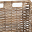 Tobs S/2 Grey Kubu Rattan Log Basket Trolleys
