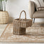Tobs Grey Kubu Rattan Stair Basket Large