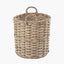 Tobs S/4 Grey Kubu Rattan Tall Round Storage Baskets