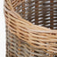 Tobs S/5 Grey and White Kubu Rattan Round Storage Baskets