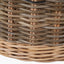 Tobs S/5 Grey and White Kubu Rattan Round Storage Baskets