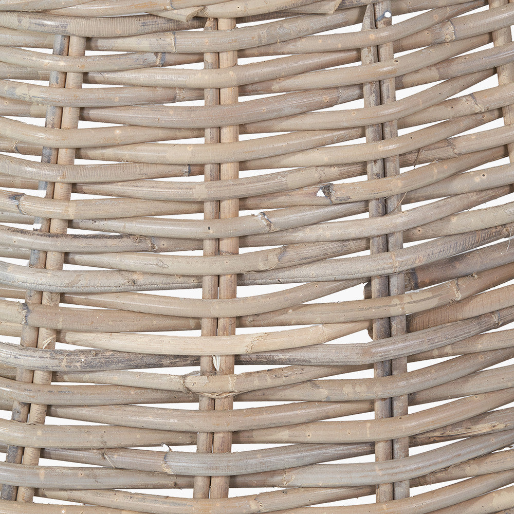 Tobs Grey Kubu Rattan Christmas Tree Basket Skirt Ring