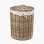 Tobs S/2 Grey Kubu Rattan Round Linen Baskets