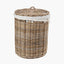 Tobs S/2 Grey Kubu Rattan Round Linen Baskets