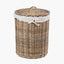 Tobs S/2 Grey Kubu Rattan Round Linen Baskets