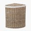 Tobs S/2 Grey Kubu Rattan Lined Corner Linen Baskets