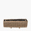 Tobs S/2 Indoor Outdoor Grey Kubu Rattan Basket Trough Planters