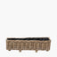 Tobs S/2 Indoor Outdoor Grey Kubu Rattan Basket Trough Planters