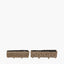 Tobs S/2 Indoor Outdoor Grey Kubu Rattan Basket Trough Planters