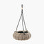 Tobs Indoor Outdoor Grey Kubu Rattan Hanging Basket