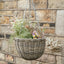 Tobs Indoor Outdoor Grey Kubu Rattan Round Hanging Basket - Large