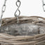 Tobs Indoor Outdoor Grey Kubu Rattan Round Hanging Basket - Small