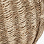 S/3 Woven Striped Natural Seagrass and Palm Leaf Round Baskets