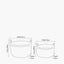 S/2 Grey Kubu Log Baskets
