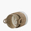 S/2 Banana Leaf Two Tone Natural and White Baskets