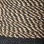 S/2 Seagrass Natural and Black Round Handled Baskets