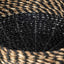 S/2 Seagrass Natural and Black Round Baskets