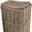 Tobs S/2 Grey Kubu Rectangular Linen Baskets with Handles