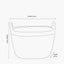 Brown Rattan Oval Handled Laundry Basket