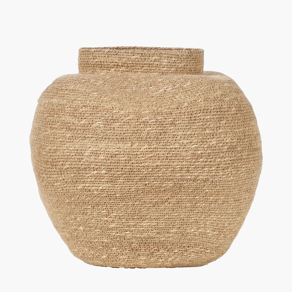 Seagrass Natural Urn Shaped Basket