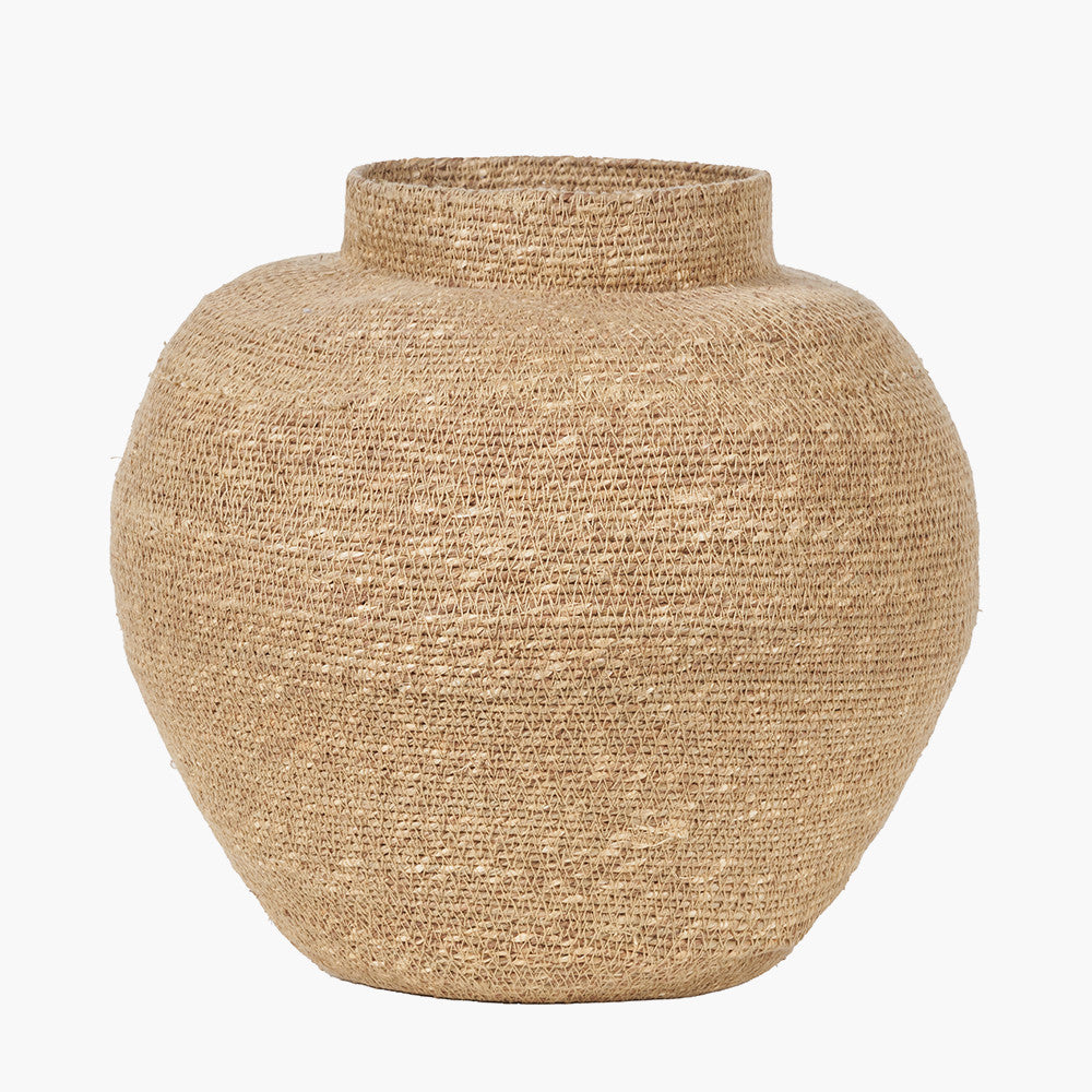 Seagrass Natural Urn Shaped Basket