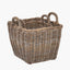Tobs S/2 Grey Kubu Graduated Square Storage Baskets