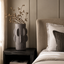 Sidra Small Black Textured Vase