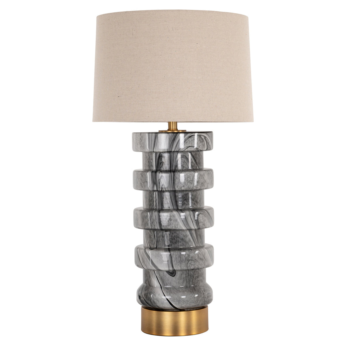 Table lamp Jaylee black/white