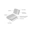 Sofa Morena cream blockweave