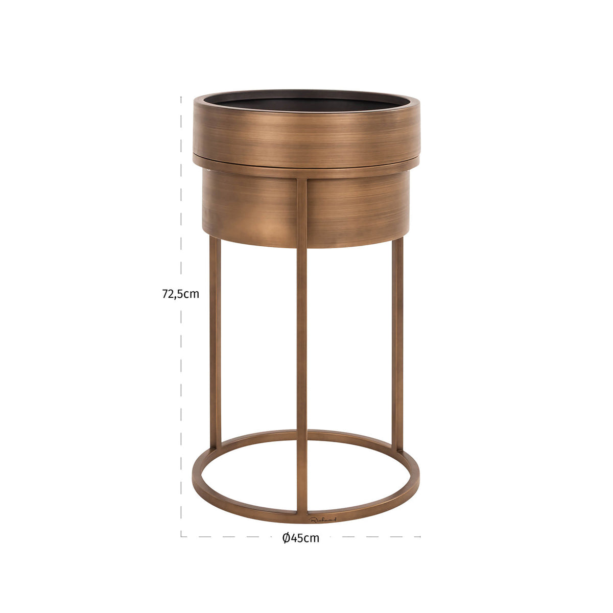 Planter Chadd brushed gold