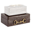 Storage box Rex dark brown large