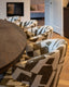 Dining chair Milly moss graffic swivel