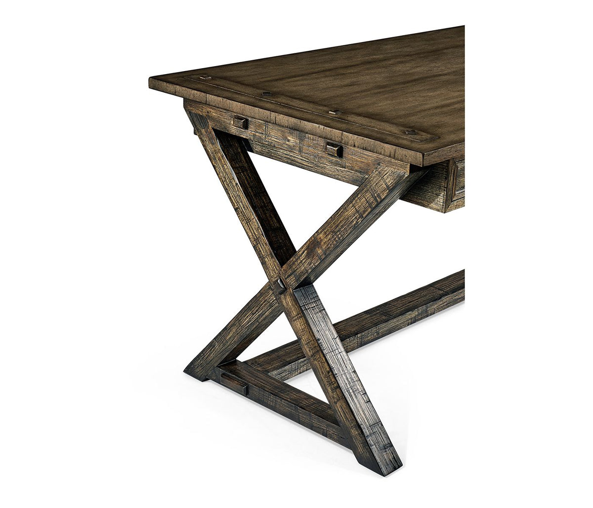 Desk Rustic in Dark Driftwood