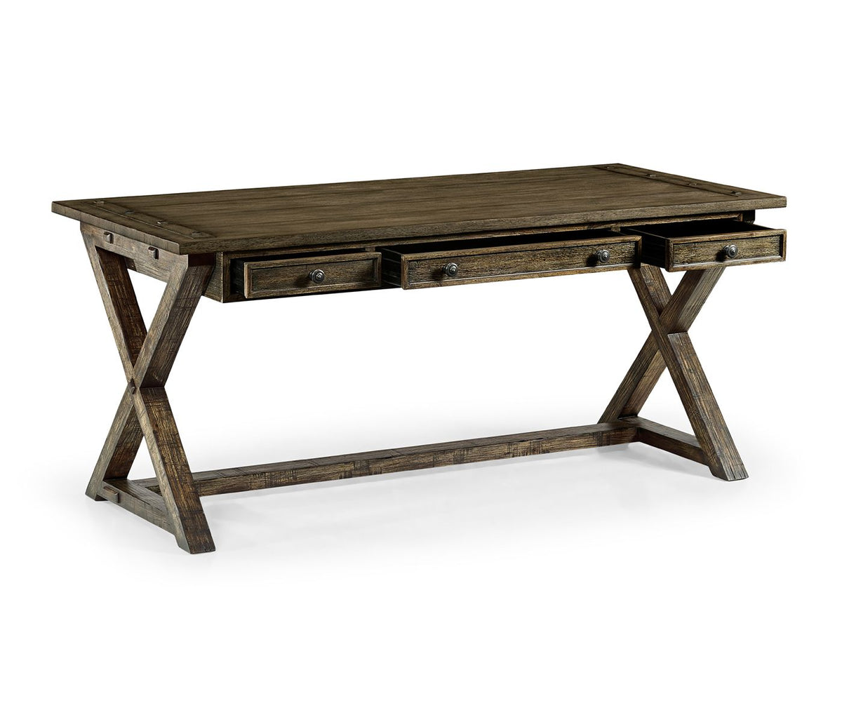 Desk Rustic in Dark Driftwood