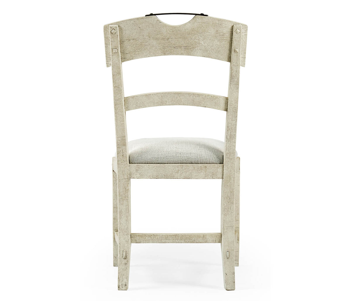 White Wash Dining Chair Rustic Planked - Shambala